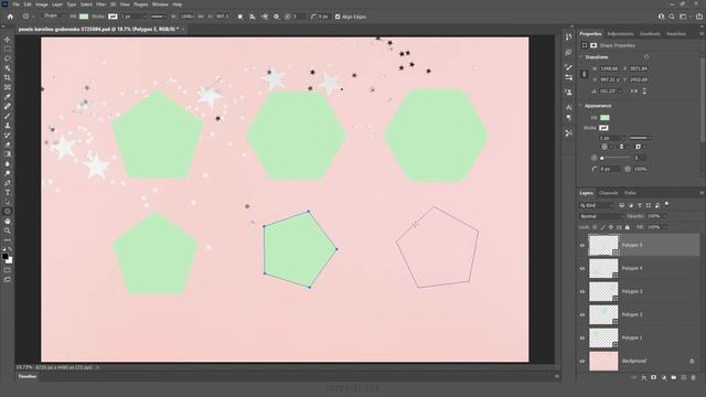 다각형 도구(Polygon Tool) [포토샵 TL #16-3] смотреть онлайн