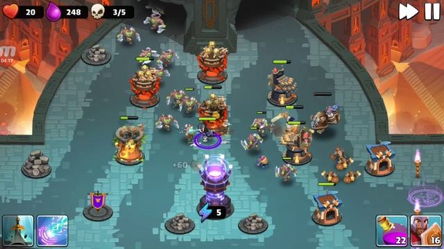 Castle Creeps TD - Chapter 10 Level 38-Hall Brawl 3 Stars смотреть онлайн