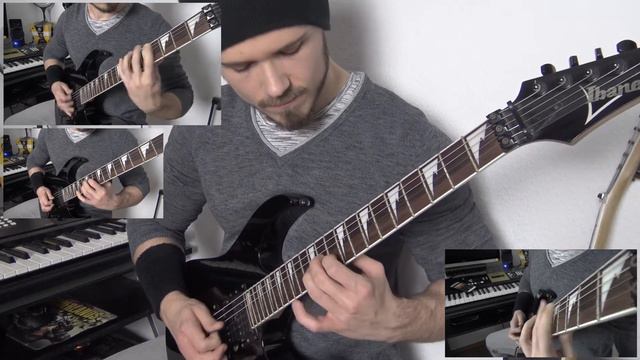 HammerFall - The Dragon Lies Bleeding | Full Guitar Cover (Tabs - MIDI - All Guitars) смотреть онлайн