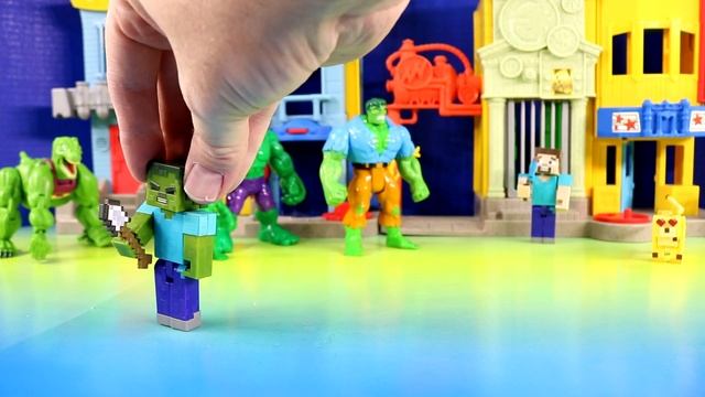 Hulk Family Vs Minecraft Family | Mega Battle смотреть онлайн