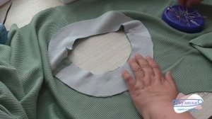 Обработка горловины изделия обтачкой. Шьём кофту из трикотажной вафли Часть II.
