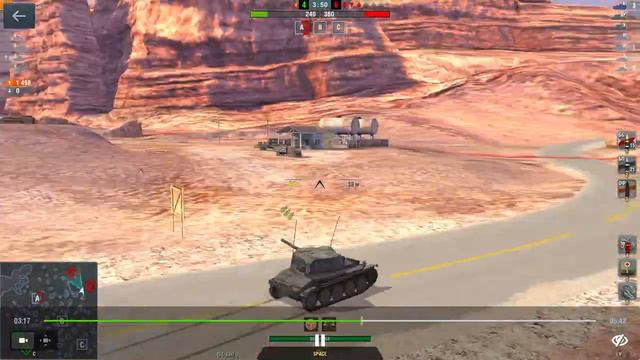 WoT Blitz %4 И Сново АМХ 12 Т 2 против 5 танк средний статист против раков смотреть онлайн