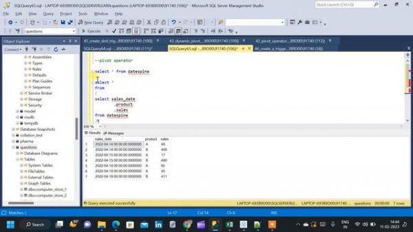 SQL | PIVOT Data in SQL | PIVOT Function