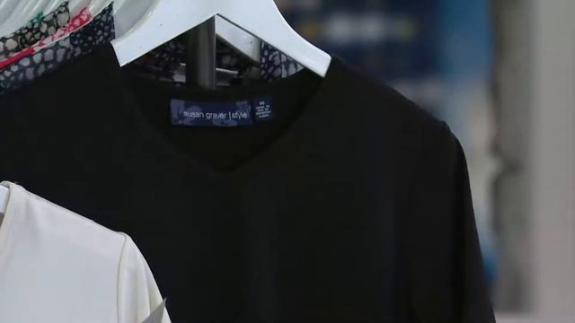 Susan Graver Essentials Butterknit V-neck Short Sleeve T-shirt On QVC