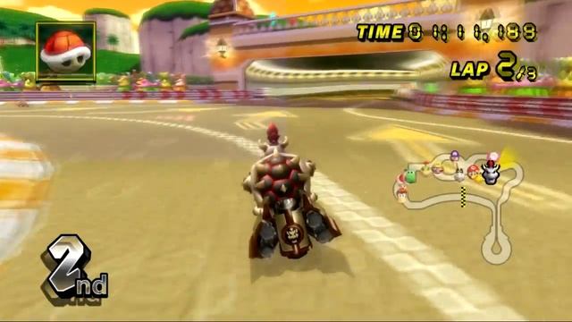 Mario Kart Wii (Wii) walkthrough - Daisy Circuit смотреть онлайн