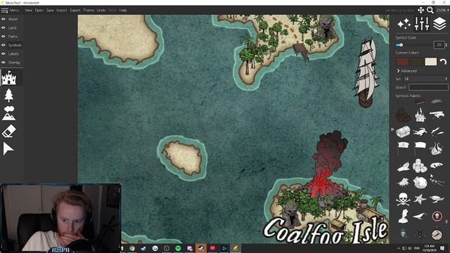 Making a Pirate themed map! (Wonderdraft) смотреть онлайн
