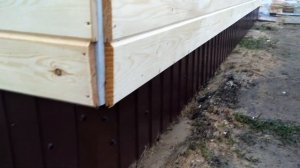 Наружные работы Монтаж имитации бруса.