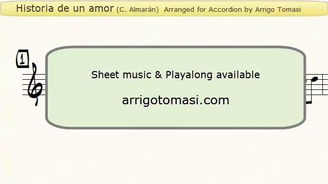 Historia de un Amor - Accordion Sheet music смотреть онлайн
