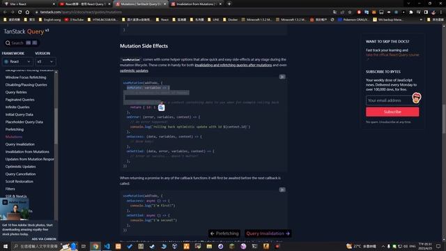 React教學 - React Query 補充 (useMutation,invalidateQueries) смотреть онлайн