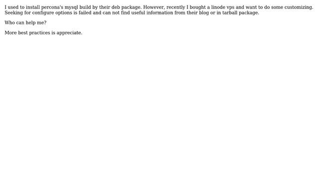 DevOps & SysAdmins: How to compile install percona's mysql build? смотреть онлайн