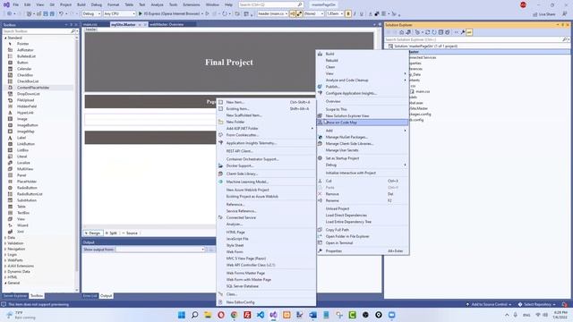 Creating Master Page Using Visual Studio 2022