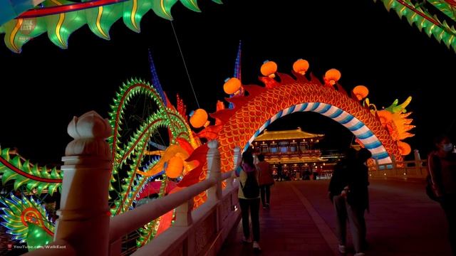 Xi'an Tang Paradise Night Walk | A Dreamland Of Chinese Tang Dynasty | 4K HDR | 西安 | 大唐芙蓉园