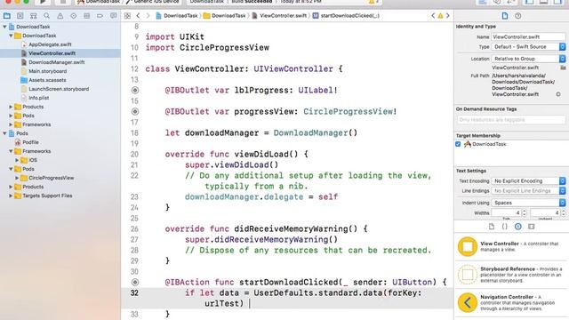 Download video using resume data - iOS смотреть онлайн