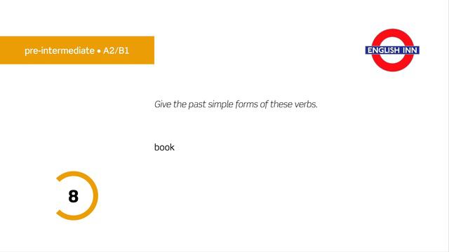 English in 3 minutes (Pre-Intermediate / A2/B1) - Grammar: Past Simple (verb forms) 2 смотреть онлайн