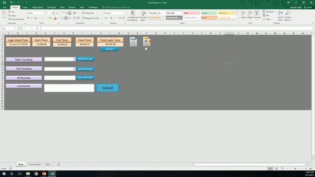 all in one excel time tracker vba | sample attached смотреть онлайн