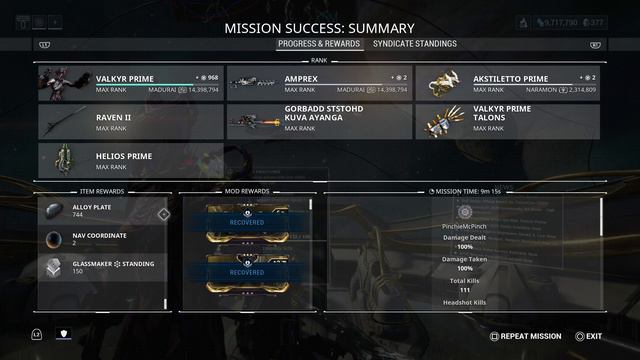 Warframe - Lich reward drop смотреть онлайн