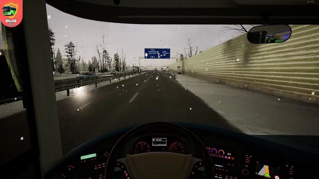 SNOWY WEATHER 4K 60 FPS | Wiesbaden - Rüdesheim | Fernbus Simulator смотреть онлайн