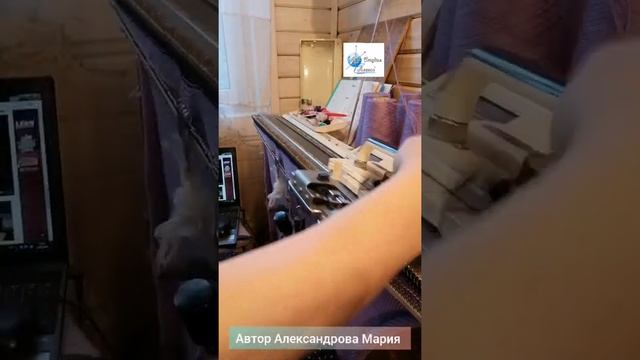 Машинное вязание. Платье трапеция смотреть онлайн