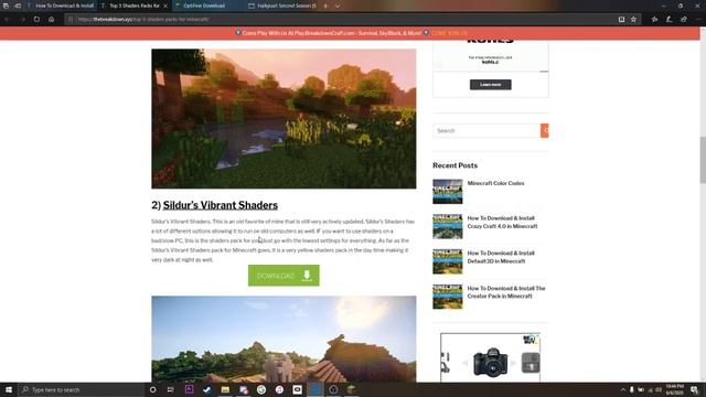 How to download shaders for Minecraft Java! (QUICK&EASY) смотреть онлайн