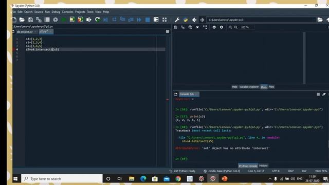 Set theory in python смотреть онлайн
