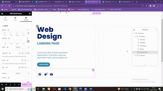 How to make Beautiful HERO + HEADER section using ELEMENTOR FLEXBOX CONTAINER 2023 смотреть онлайн
