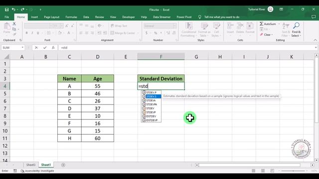 How to calculate standard deviation in excel 2023 | Excel standard deviation смотреть онлайн