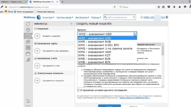 Как создать электронный кошелек Вебмани (WebMoney) смотреть онлайн