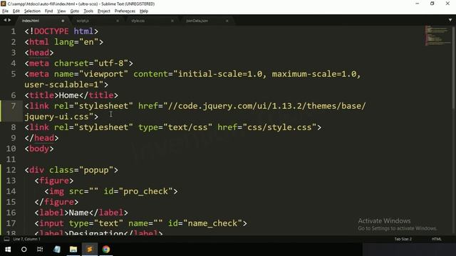 jQuery UI Autocomplete to Update Another Field Value смотреть онлайн