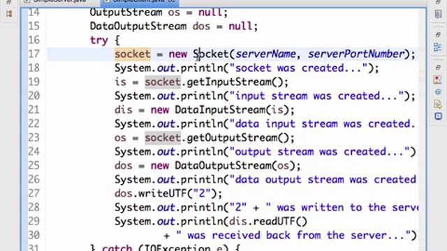 הסבר לפיתוח TCP/IP Client Server ב-Java смотреть онлайн