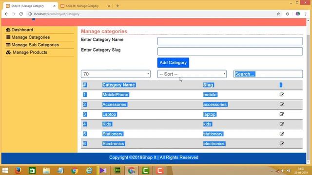 Ecommerce website in PHP in Urdu/Hindi | Search | Sort | Limit in Admin using query | CMS-part 33 смотреть онлайн
