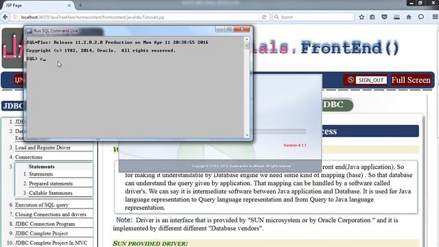JDBC connection tutorial part -2 in hindi(Types of JDBC driver, Table creation in oracle) смотреть онлайн