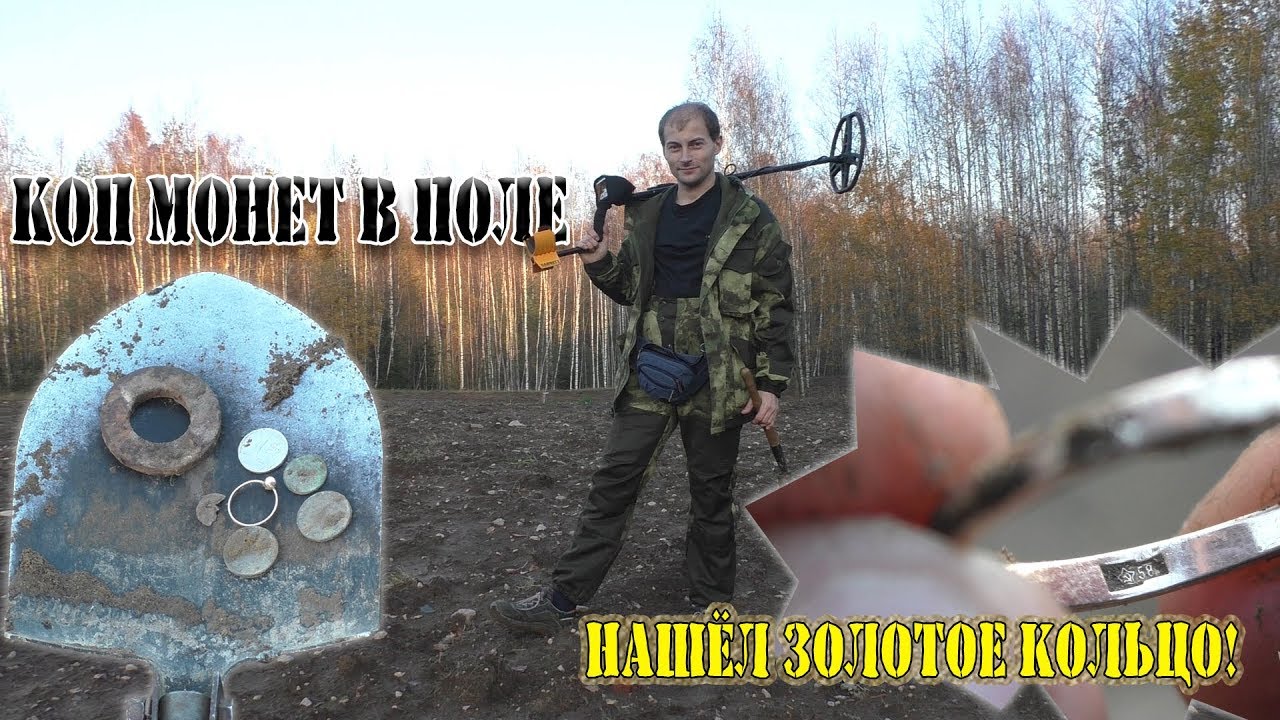 Коп монет в поле. Нашёл золотое кольцо. Металлоискатель Garrett Ace 350 Euro и китайский пинпоинтер смотреть онлайн