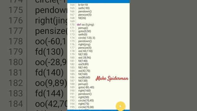 make Spiderman using python turtle ? in Android #computer #trending #python смотреть онлайн