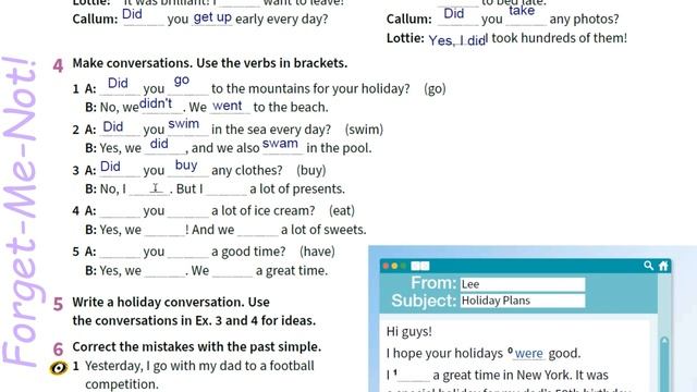NEW Prepare 6 НУШ Unit 7 An exciting trip?Grammar pp. 42-43 Student's Book смотреть онлайн