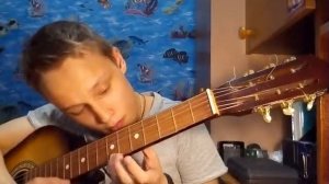 Калинка-малинка на #гитаре на #одной #струне.