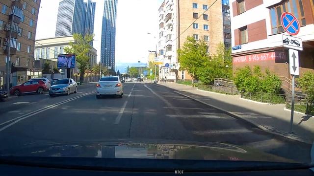 Moscow Drive-Вид на небоскребы Москва Сити-Красная Пресня-Белорусский вокзал- Бутырский Вал смотреть онлайн