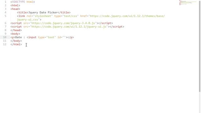 Datepicker Easy method in jQuery смотреть онлайн