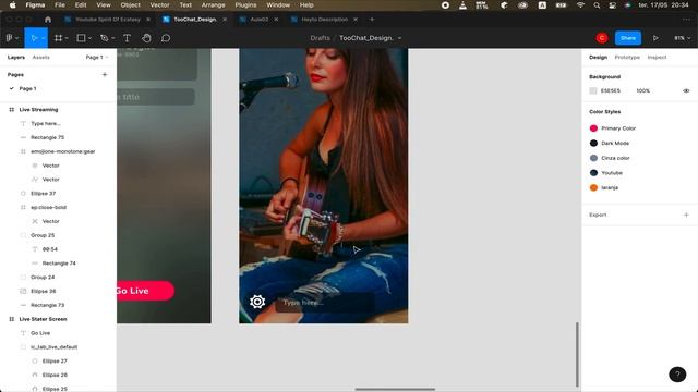 Live Streaming Figma UI смотреть онлайн