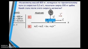 Закон сохранения импульса - решение задач