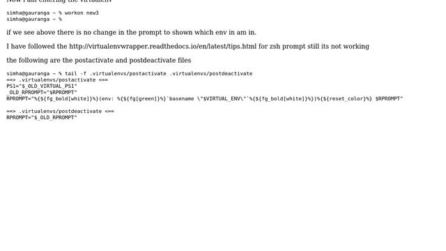 Unix & Linux: Python virtualenvwrapper and ZSH prompt смотреть онлайн