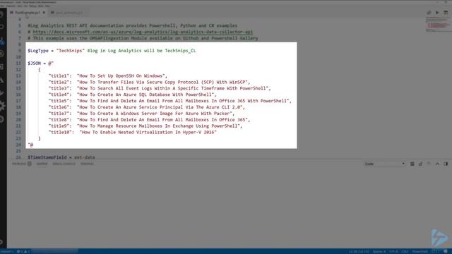 How to Create Custom Logs in Azure Log Analytics with Powershell смотреть онлайн