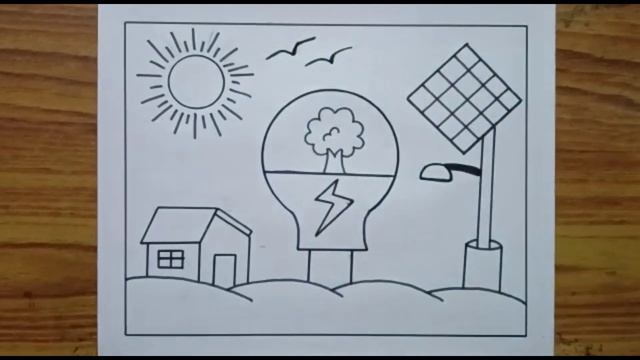 Light the Candle of Patriotism Save Energy the Nation Drawing / Energy Conservation Drawing смотреть онлайн