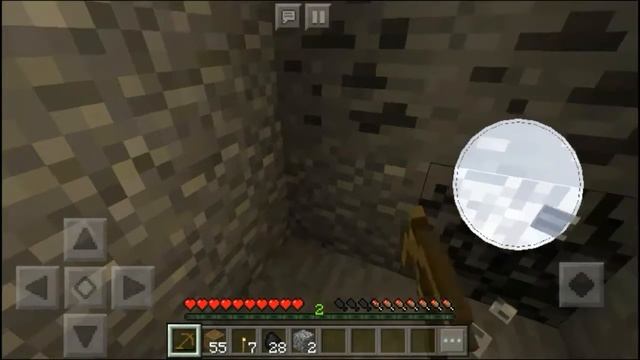 Играю в Minicraft PE. Нашёл скелета с БЕЛЫМИ глазами. #1 смотреть онлайн
