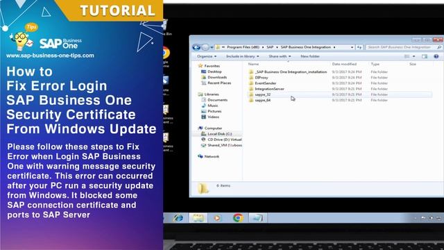 SAP Business One Tips: Fix Error Login SAP Business One – Security Certificate from Windows Update смотреть онлайн