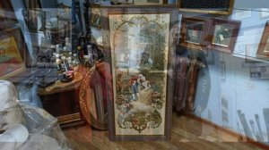 Гобелен на подрамник, распил багета и вставка в багетную раму