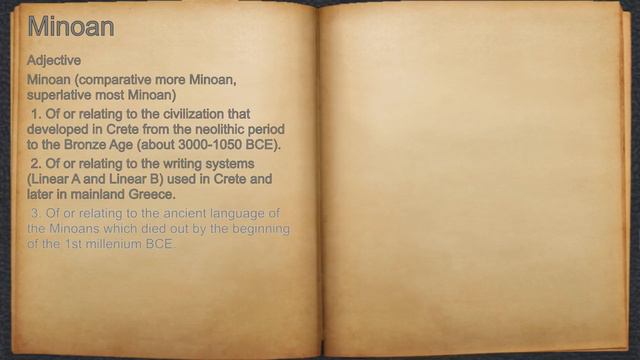 What does Minoan mean? смотреть онлайн