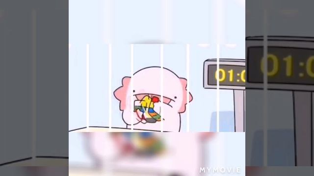 Аксолотль собирает кубик Рубик. Откуда мем? смотреть онлайн