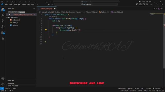 Java Pattern_113 смотреть онлайн