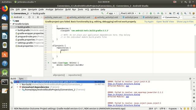 Failed to resolve: junit:junit:4.12 ERROR: Failed to resolve: javax inject:javax inject:1 смотреть онлайн