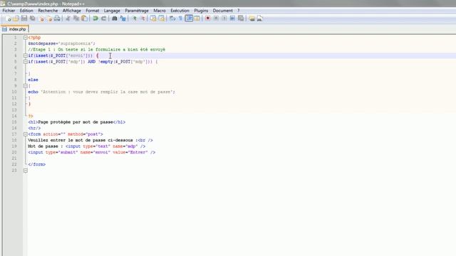 Créer un site web - Apprendre le PHP (#8 TP : page protégée par mot de passe) смотреть онлайн